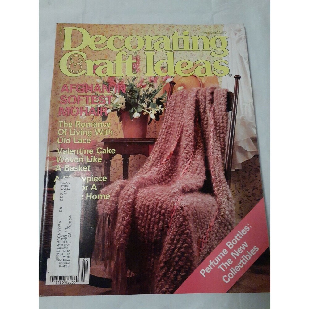 Vtg Decorating Craft Ideas Magazine February 1984